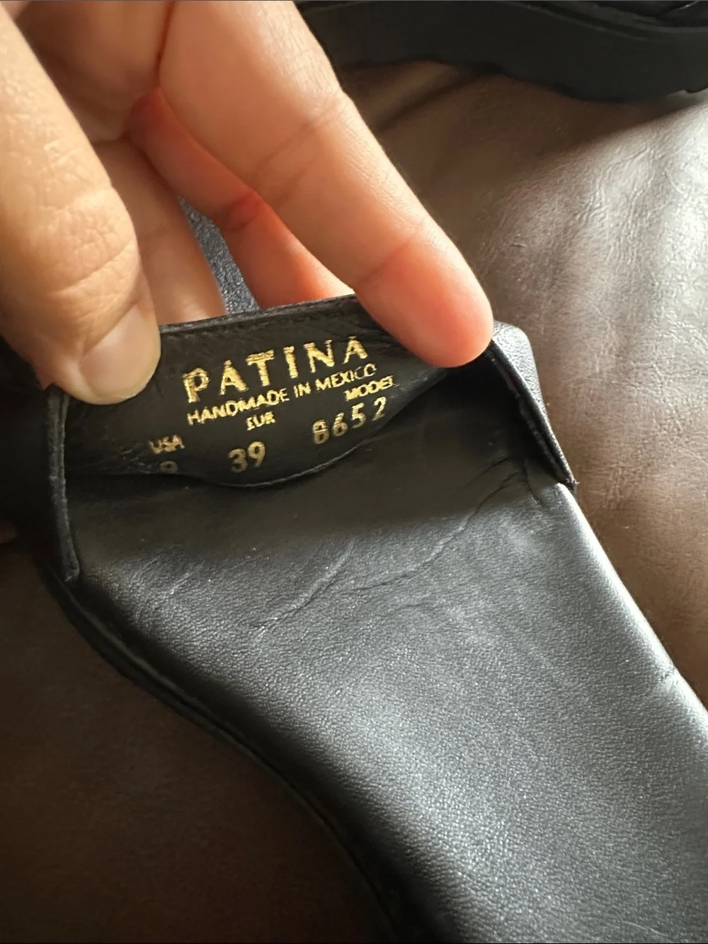 Portland Leather Black Platform Leather Sandals